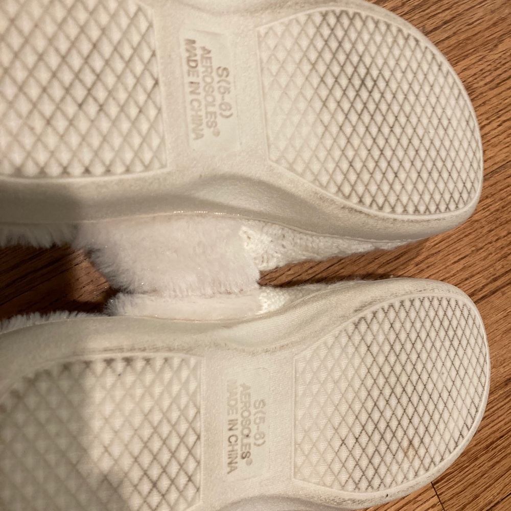 White slippers